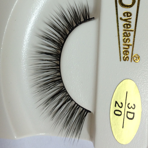 Stock wholesale 3D silk eyelash colorful E03